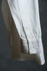 Solemn 16A/W Morality Shirt 台湾デザイナーブランド アシンメトリーカット ピュアコットンリネンカラーシャツ