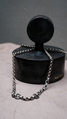 Sterling Silver 925 Hand-Textured Belcher Chain Necklace 手工鎚紋圓環鏈純銀項鍊