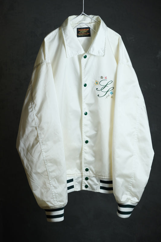Skookum 刺繍レターマンベースボールジャケットアメリカンベースボールジャケット専門オールドブランド刺繍ラペルベースボールジャケット