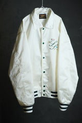 Skookum Embroidered Letterman Baseball Jacket American Baseball Jacket Specialized Old Brand Embroidered Lapel Baseball Jacket