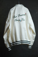 Skookum Embroidered Letterman Baseball Jacket American Baseball Jacket Specialized Old Brand Embroidered Lapel Baseball Jacket