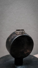 Sterling Silver 925 Cross Pattée Grooved Band Ring 純銀 鐵十字溝紋戒