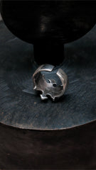 Sterling Silver 925 Gothic Flame Cross Ring 純銀 哥德火焰十字紋章戒