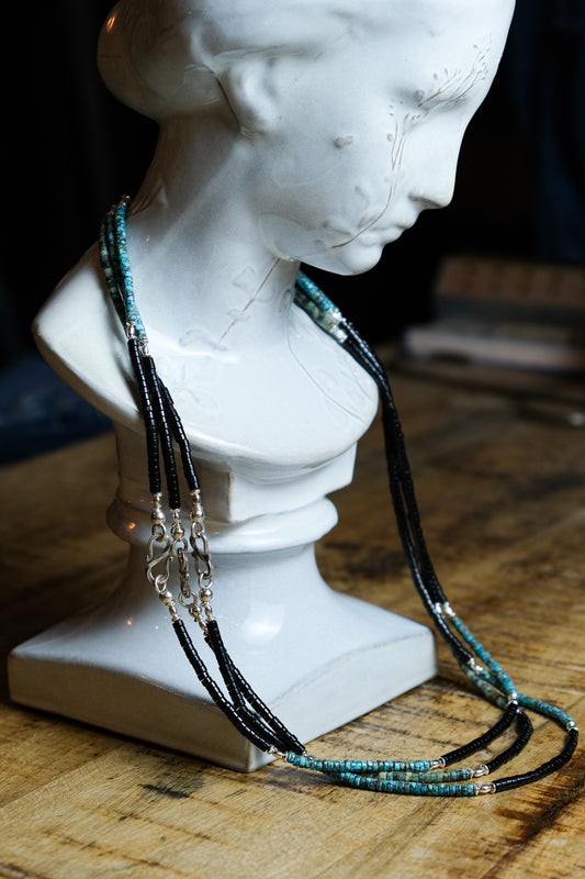 Turquoise Silver Agate Necklace turquoise sterling silver beaded agate jade beaded necklace