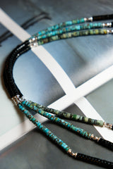 Turquoise  Silver Agate Necklace 松石 純銀珠 瑪瑙玉石 串珠項鍊