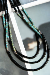 Turquoise  Silver Agate Necklace 松石 純銀珠 瑪瑙玉石 串珠項鍊