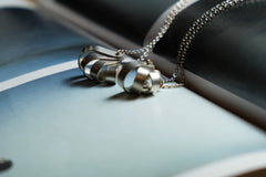 シルバー & ターコイズ ネックレス スターリングシルバー ターコイズ シルバー チェーン ペンダント ネックレス