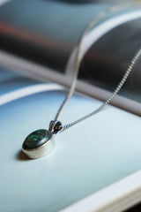 シルバー & ターコイズ ネックレス スターリングシルバー ターコイズ シルバー チェーン ペンダント ネックレス