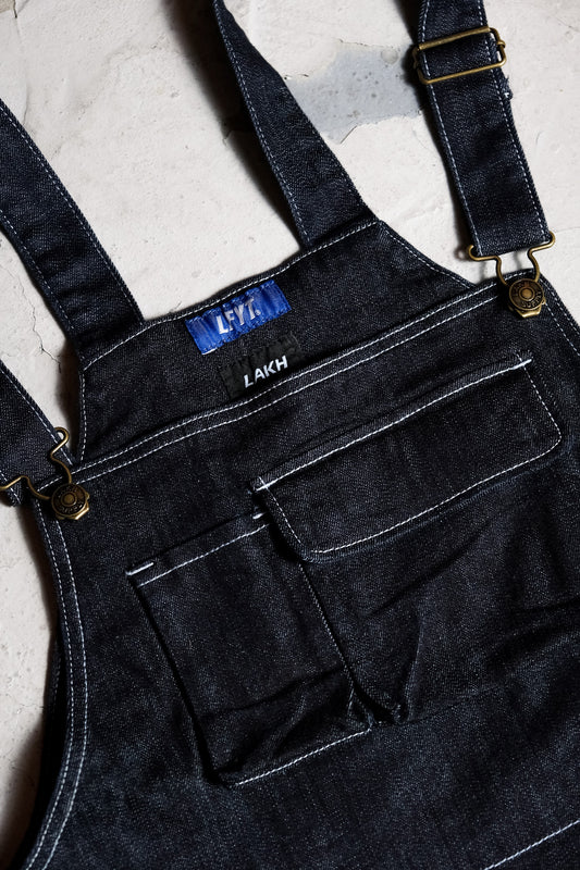 Lafayette X LAKH Supply 20A/W Denim Overall Japanese American street brand joint Danning overalls suspenders