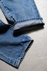 Levi's Vintage Clothing 505 Big E Patchwork Denim Jeans Reissue Big E Patchwork Denim Jeans