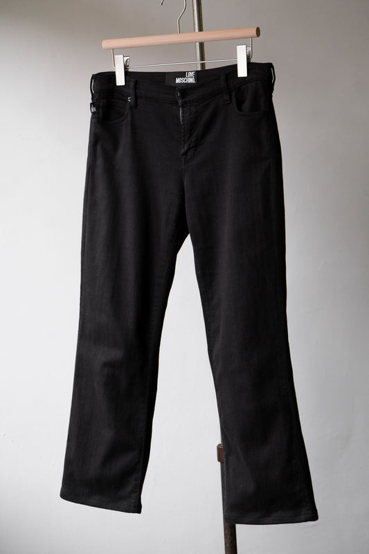 Love Moschino Cotton / Linen Bootcut Pants