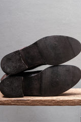 Farrutx Leather Cap Toe Side-Zip Boots (Dark Brown) 西班牙手工品牌 橫飾皮革側拉鍊中筒靴