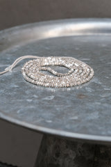Raw Silver Nuggets Fine Silver 999 Handmade Beaded Necklace 原礦碎銀純銀手工串珠鍊