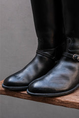 Vintage Cavallo Leather Riding Boots with Vintage Spurs 義大利牛皮金屬馬刺高筒馬靴