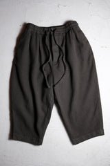 Still House Wool Sweatpants - Cocoa Juno Mai Junlongのメインブランドウールヘリンボーン伸縮性パンツ
