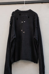 Professor.E Aged Knit Jacket / Layered Knit洗水破壞感針織衫
