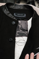 Professor.E Horse Leather Sleeve Jacket 馬皮袖拼接夾克