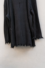 Professor.E 24FW Destroyed Knit Sweater破壞羅紋針織毛衣