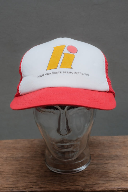Vintage 80s High Concrete Structures Trucker Hat 80年代美國企業古著網帽