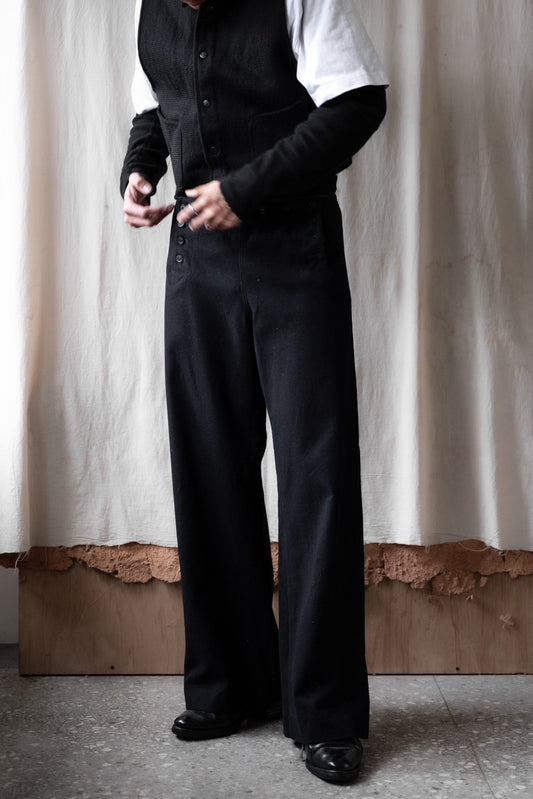 USNAVY Vintage 13 Button Wool Sailor Wide Pants US Navy Issue 13 Button Wool Sailor Wide Pants