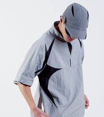 nozzle quiz Airy Mono Cap-Fog double layer transparent cap gray