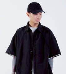 nozzle quiz Airy Mono Cap-Black 雙層透視帽 黑