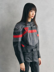 DAiNESE Vintage Leather Racing Jacket 復古賽車皮衣夾克