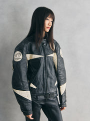 Furygan “Team Fury International” Racing Leather Jacket 黑豹標誌賽車皮衣 法國製