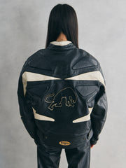 Furygan “Team Fury International” Racing Leather Jacket 黑豹標誌賽車皮衣 法國製