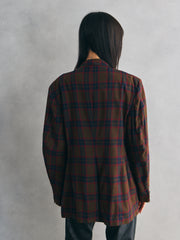 University Seal Plaid Wool Double-Breasted Blazer美式格紋羊毛雙排扣西裝外套
