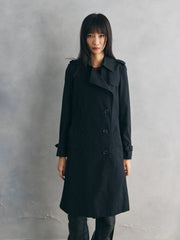 Burberry London Black Cotton Trench Coat 博柏利 黑色棉質風衣外套 英國製