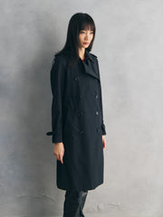 Burberry London Black Cotton Trench Coat 博柏利 黑色棉質風衣外套 英國製