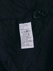 I’m here : - UNFORM OPEN COLLAR SHIRTS - BLACK 日本設計師品牌 縐褶開襟衫