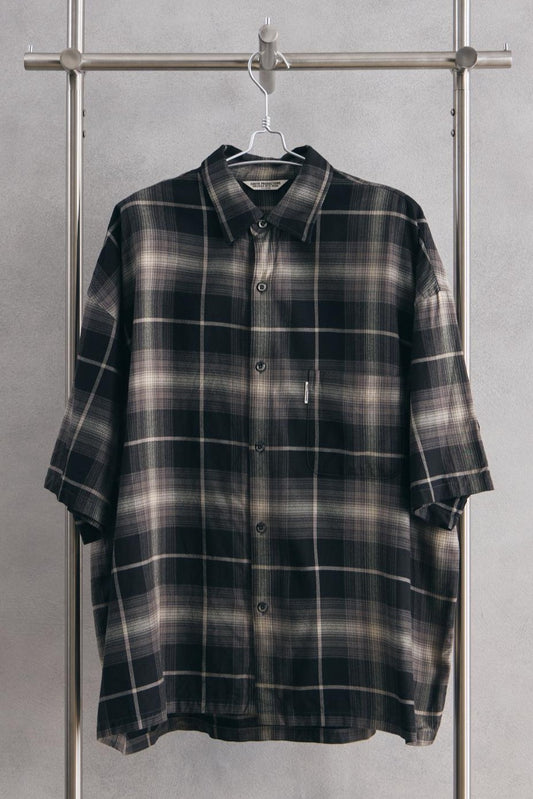 COOTIE PRODUCTIONS 23SS R/C OMBRE CHECK S/S SHIRT 日本美式復古品牌 格紋寬幅襯衫