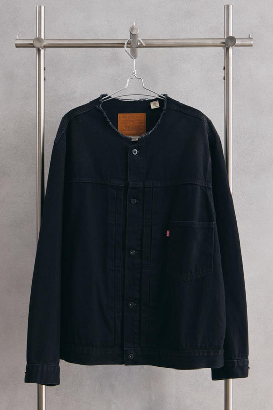 Levi’s Premium x EDIFICE 別注Type 1 Trucker Jacket Black Collarless