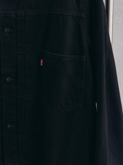 Levi’s Premium x EDIFICE 別注Type 1 Trucker Jacket Black Collarless