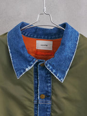 usedig RE'MAKE MA-1 䑓堂保志 日本無性別時尚品牌 改製 雙面穿牛仔拼接飛行夾克