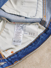 Levi's x Sacai Denim Pants - Light Wash Collaboration Deconstructed and Reconstructed Denim Wide-Leg Pants