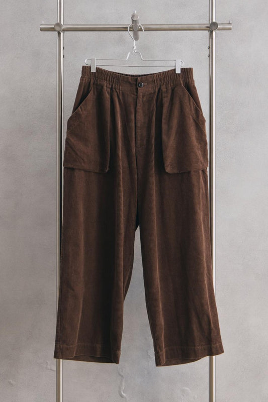 VOAAOV CORDUROY Gather Waist Wide Pants my beautiful landlet支線品牌 立體口袋寬版燈芯絨休閒長褲