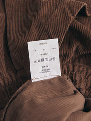 VOAAOV CORDUROY Gather Waist Wide Pants my beautiful landlet支線品牌 立體口袋寬版燈芯絨休閒長褲