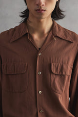 1950’S Maley of California Two-Pocket Rayon Sports Shirt 50年代美國古著開領人造絲襯衫