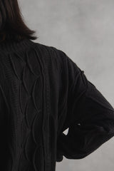 1990s COOGI Australia 3D Knit Black Sweater U.S.A made 90 年代 澳洲古著 黑色立體編織毛衣 美國製