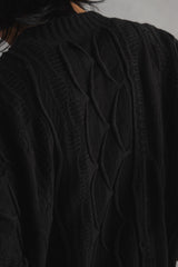 1990s COOGI Australia 3D Knit Black Sweater U.S.A made 90 年代 澳洲古著 黑色立體編織毛衣 美國製