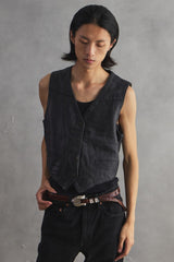 Giorgio Leather Western Vest