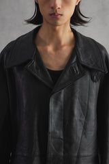 1993 MIC Cuir French Leather Utility Coat