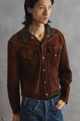 1960s Levi’s Suede Trucker Jacket with Leather Collar (Longhorn label)