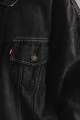 Vintage Levi's 70598-4159 BLack Denim Jacket Size XL 黑色牛仔外套 哥倫比亞製