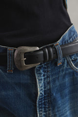 Western Buckle Cowhide Leather Belt 西部風格皮革腰帶 寬頭 全新品