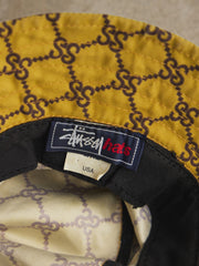 Old Stussy Gucci 'STUCCI' RIP Bucket Hat, Early Stussy Monogram Bucket Hat, Made in the USA, Two Colors