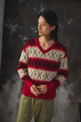 Levi’s LVC 1930s Archive Fair Isle V-Neck Wool Knit 復刻幾何圖騰針織毛衣